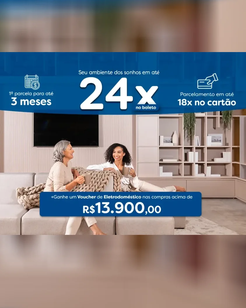 Seu ambiente dos sonhos em até 24X